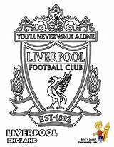 Colouring Football Coloring Pages Soccer Logos Liverpool Logo Printable Kids Club Chelsea Sheets English Fifa Teams Futbol Sports Arsenal Color sketch template