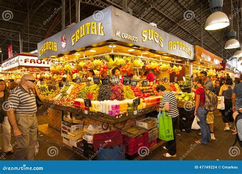 barcelona market editorial stock image image  colorful