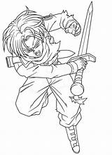 Trunks Lineart Saiyan Dbz Ssj Coloriage Goten Saodvd Imprimer Goku Vegeta Sangoku sketch template