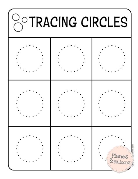 printable circles curriculum worksheets