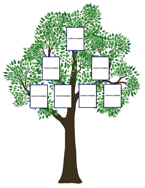 simple family tree template clipart