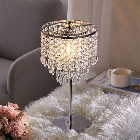 elegant crystal table lamp
