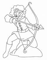 Archery Arqueros Arqueiro Archer sketch template