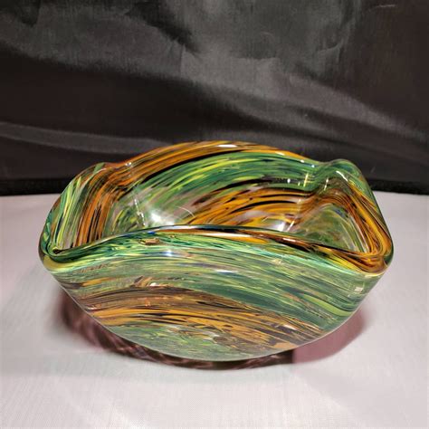 Art Glass Bowl Etsy