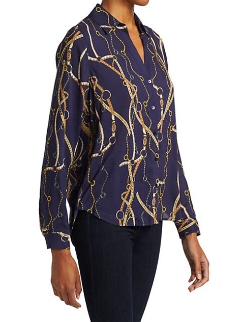 Shop Lagence Holly Chain Blouse Saks Fifth Avenue