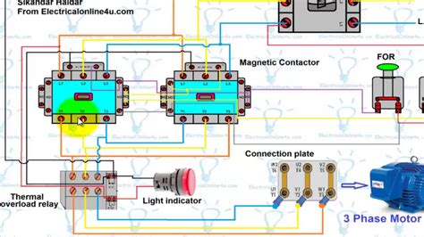 volt  phase motor wiring diagram  hp  phase magnetic starter