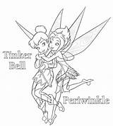 Tinkerbell Coloring Pages Fairy Drawing Periwinkle Friends Sister Disney Her Print Colouring Template Princess Tinker Bell Printable Fairies Color Girls sketch template