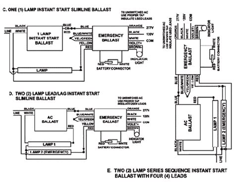 led emergency ballast wiring diagram wiring draw  schematic