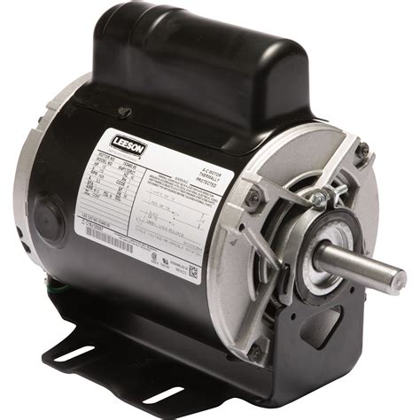 leeson instant reversing electric motor  hp  rpm  volts single phase model