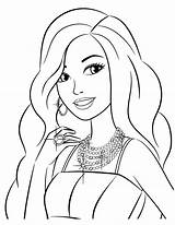 Barbie Coloring Pages Print Printable Sheets Girls Color Sheet Kids Face Girl Para Fashion Princess Little Big Most sketch template