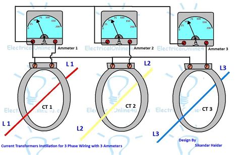 current transformer installation   phase power supply ct coil wiring diagram