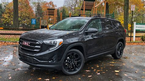 gmc terrain awd slt black edition review  black    compact utility package