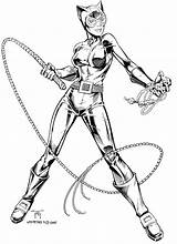 Catwoman sketch template