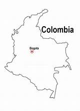 Colombia Departamentos Mapas Imprimir Capitales sketch template