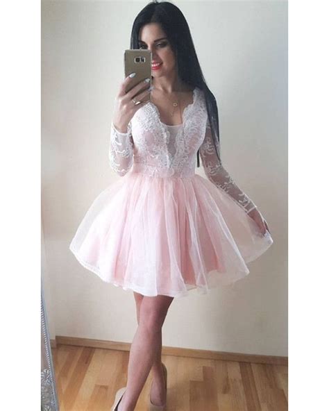 Pale Pink Homecoming Dress Light Pink Short Prom Dress