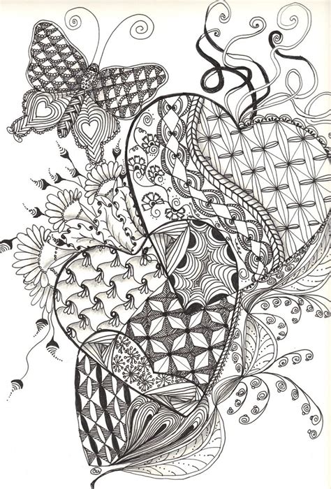 zentangle coloring pages  adults coloring pages