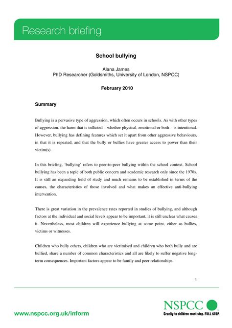 anti bullying research paper bullying conclusion  essays