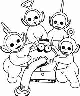 Teletubbies Lala sketch template