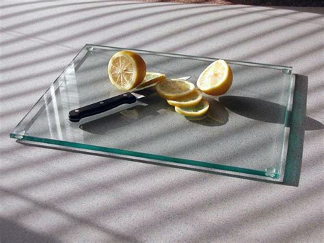 15x12 Clear Elite Tempered Glass Cutting Board