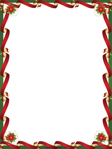 printable holiday border paper printable templates