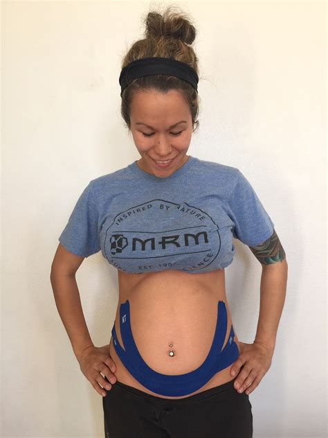 kinesio taping during pregnancy techniques for the pregnant belly
