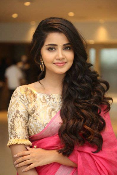 actress anupama parameswaran in pink saree stills in 2019 designer blouse patterns saree