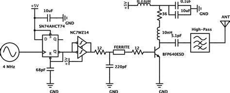 tag circuit diagram showing  detailed interconnection