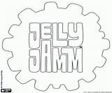 Jamm Jelly Coloring Logo Pages sketch template