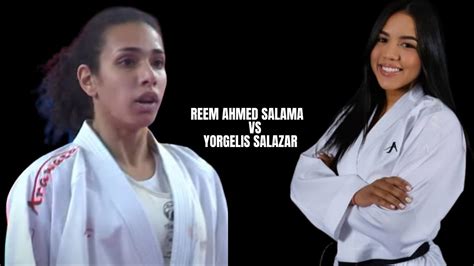 Reem Ahmed Salama Egy Vs Yorgelis Salazar Ven Female Kumite 50 Kg