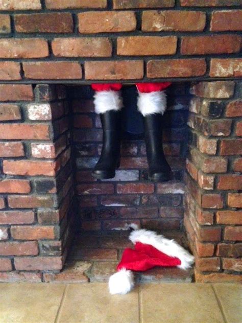 sew  ways santas stuck   chimney