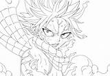 Natsu Tail Fairy Dragneel Lineart Drawing Pages Coloring Deviantart Anime Lucy Sketch Getdrawings Template sketch template