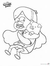 Gravity Falls Coloring Pages Mabel Dipper Waddles Printable Cat Color Pines Print Getcolorings Popular Bettercoloring Colori sketch template