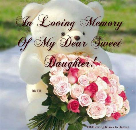 In Loving Memory Of My Daughter In Heaven In Loving