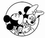 Mickey Minnie Mouse Coloring Pages Kissing Kiss Printable Disney Cartoon Template Filminspector Classic Walt Getcolorings Color Character Print sketch template