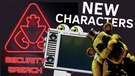 Fnaf Security Breach Characters Revealed Well Some Of Them Youtube