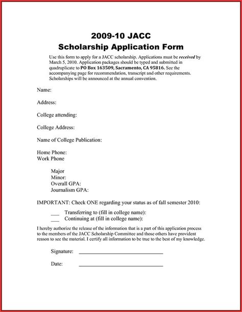 cover letter  scholarship    images cover letter