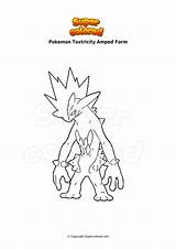 Pokemon Toxtricity Supercolored sketch template