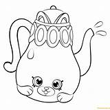 Pages Shopkin Polly Coloring Season Color Teapot Print sketch template