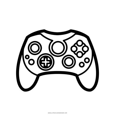 controller coloring page images
