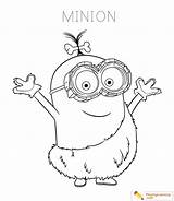 Coloring Minions Pages Minion Bob Despicable Playinglearning sketch template