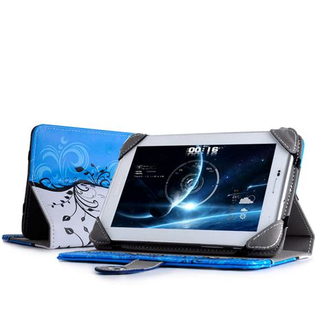 universal   pu leather wallet case cover folio stand  android tablet pc ebay
