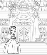 Sofia Coloring First Pages Para Colorir Disney Castelo Printable Colour Desenhos Princesas Princesses Beautiful Drawing Wallpaper Popular Library Clipart Coloringhome sketch template