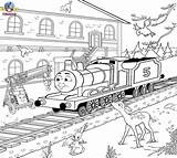 Scenery Drawing Railway Thomas Train Coloring Printable Pages Engine Kids Outline Tank James Station Drawings Friends Red Print Getdrawings Color sketch template