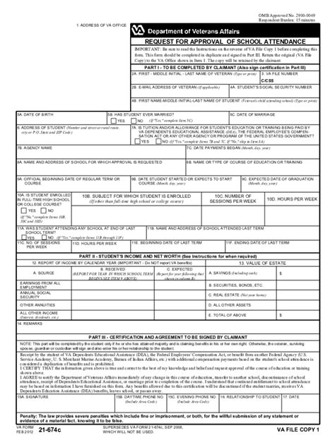 Va 21 674c 2012 2022 Fill And Sign Printable Template Online Us