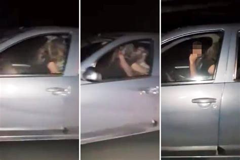 Shocking Moment Randy Couple Caught Having Sex At Wheel Of