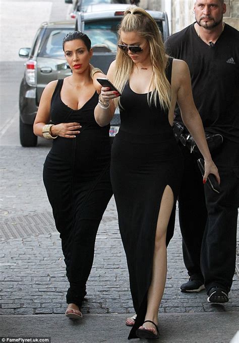 Khloe Kardashian Flaunts Side Boob As Kim Shows Off Her