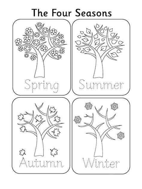 seasons coloring pages   print seasons coloring pages