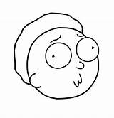 Morty Rick Drawing Pages Face Easy Drawings Smith Tattoo Coloring Decal Draw Trippy Pumpkin Etsy Derp Und Stencil Trace Stencils sketch template
