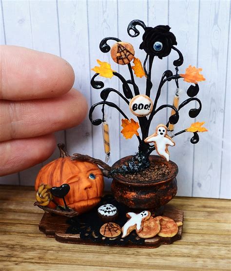 dollhouse miniature halloween halloween pumpkin miniature