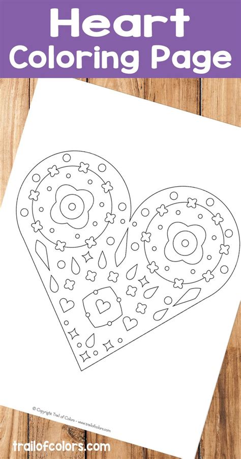 heart coloring page  kids  grown ups heart coloring pages